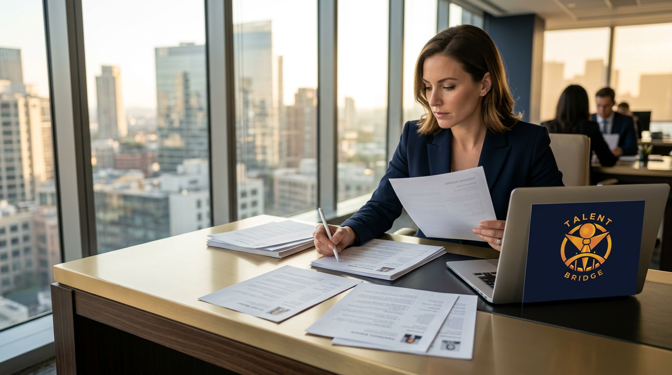 Professional Resume Review Scene